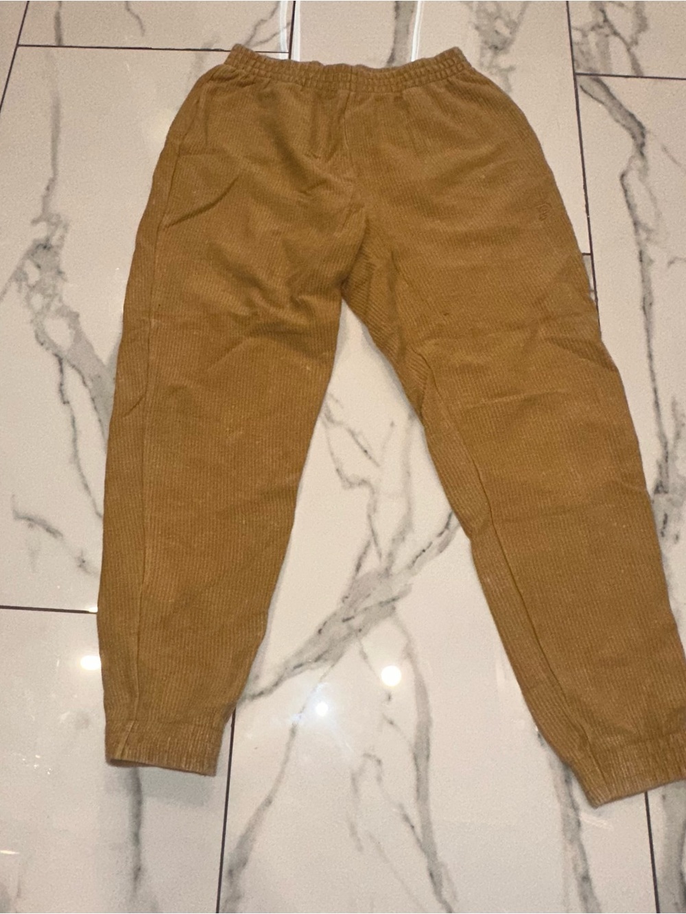 PINK Victoria's Secret Kids Corduroy Joggers - Camel Brown